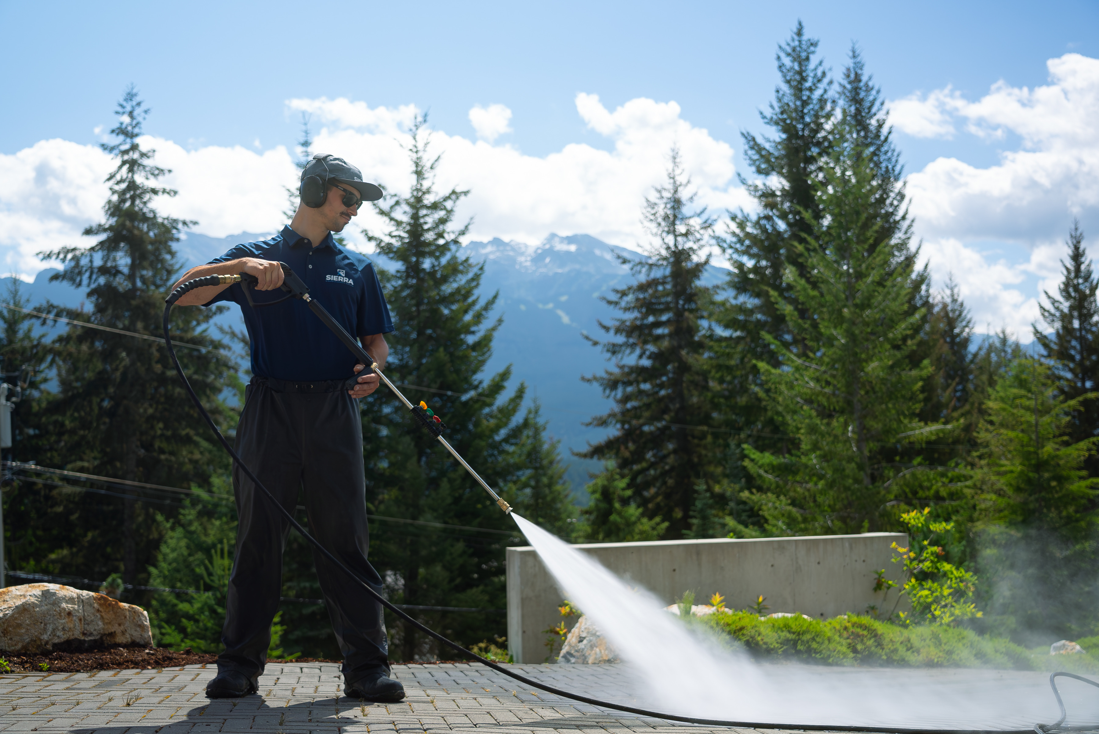 Pressure washing in Whistler