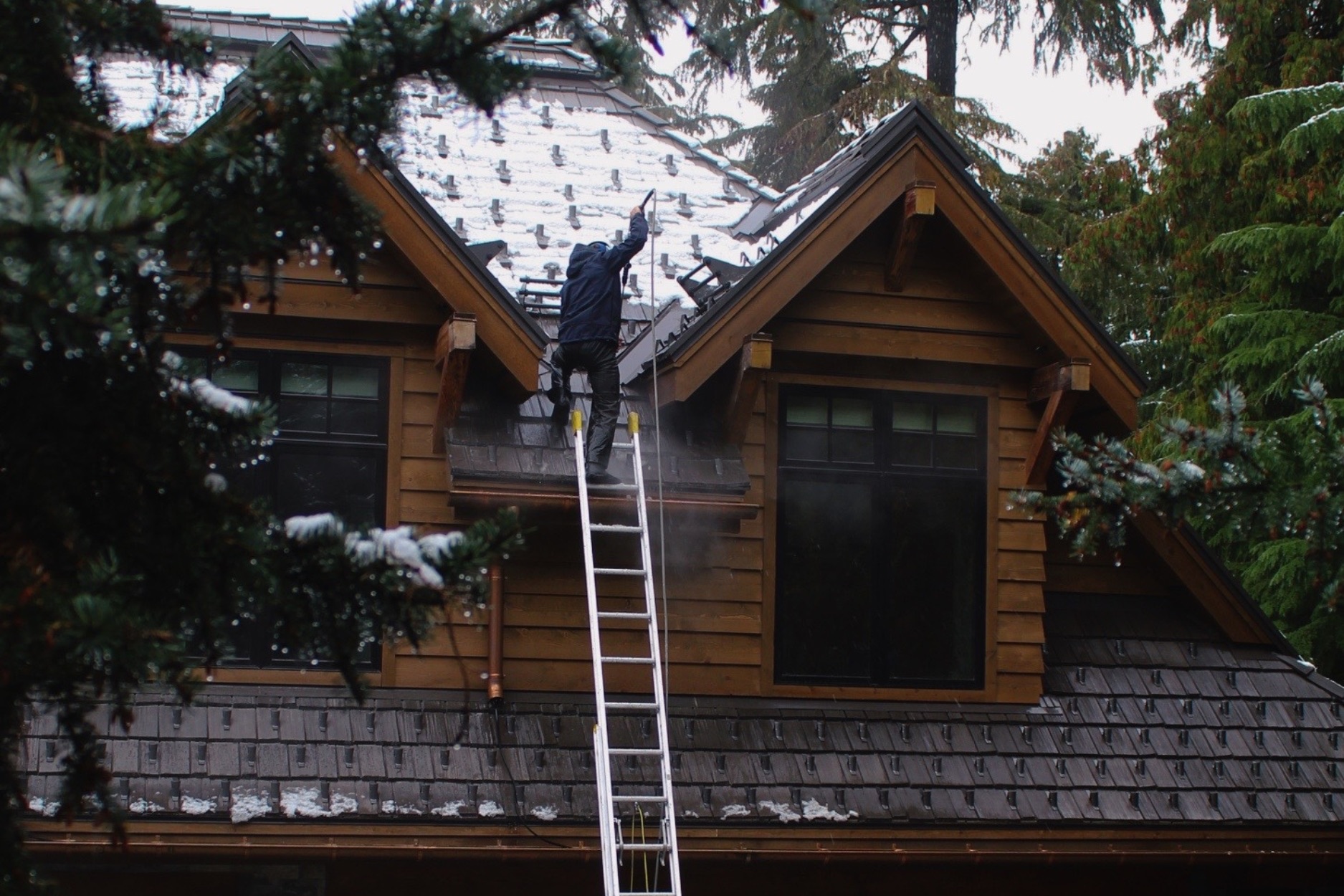 Roof cleaning in Whistler